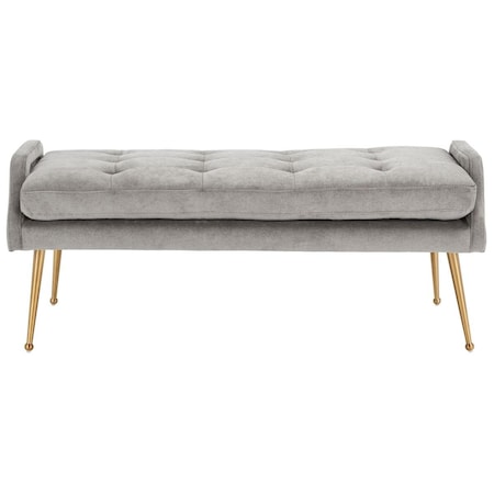 Safavieh Everdeen Bench, Silver Grey & Gold BCH5200B